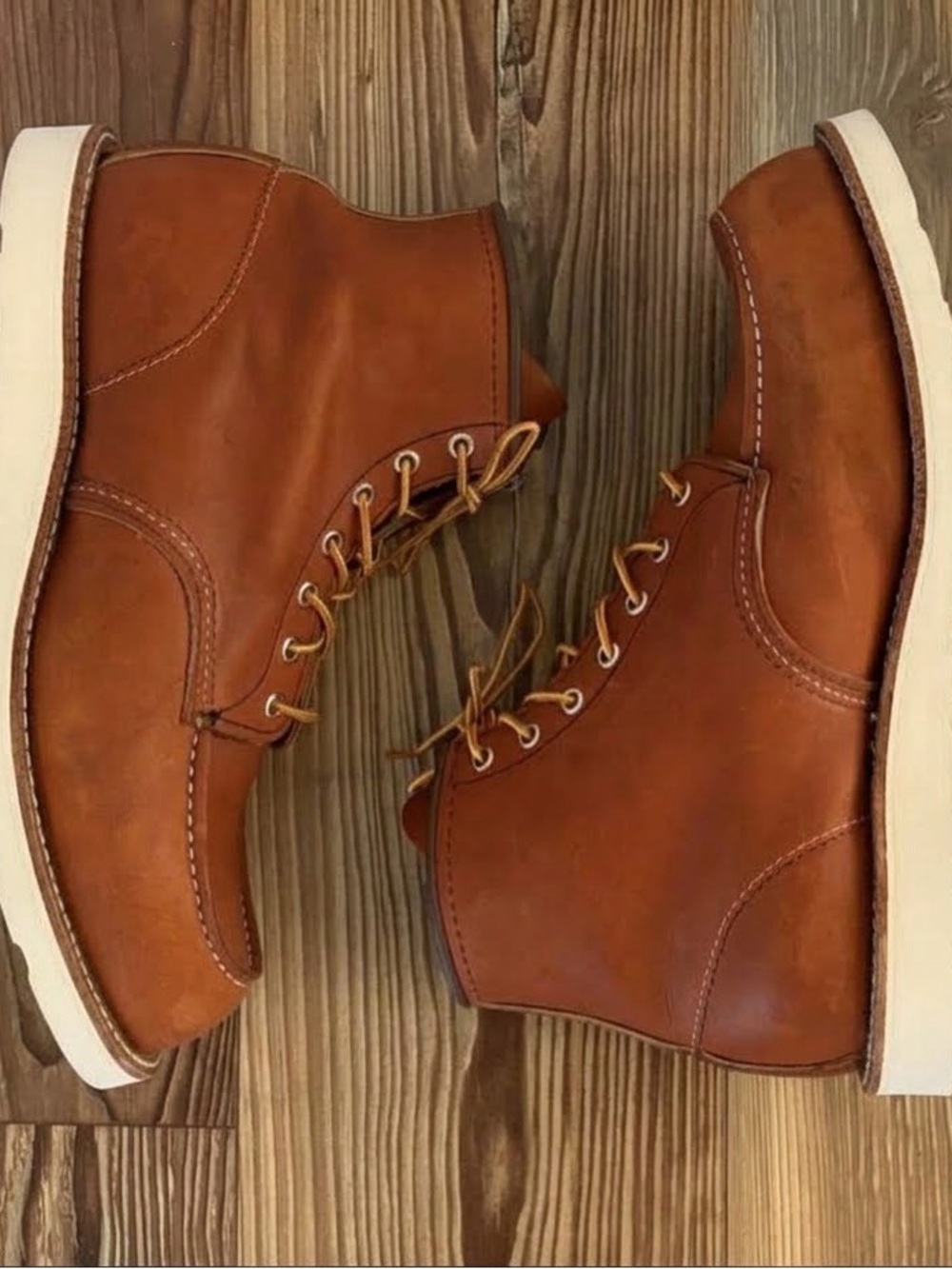 Red Wing Shoes Moc Toe Heritage Boots Model 875 13 E2 Wide USA